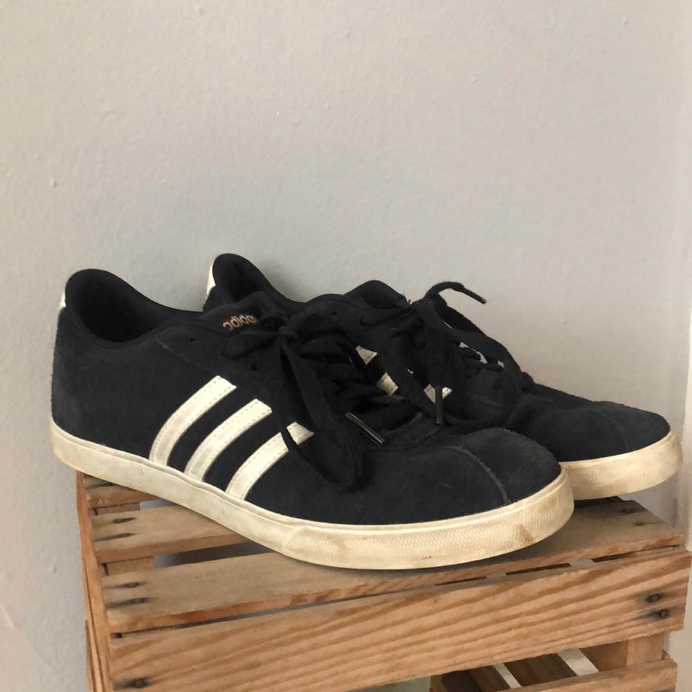 Adidas Neo black suede shoes
